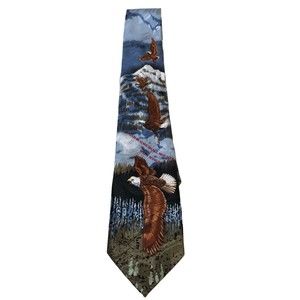 Steve Harris Handmade Necktie; Isaiah 40:31 We Shall Mount Up With Wings...